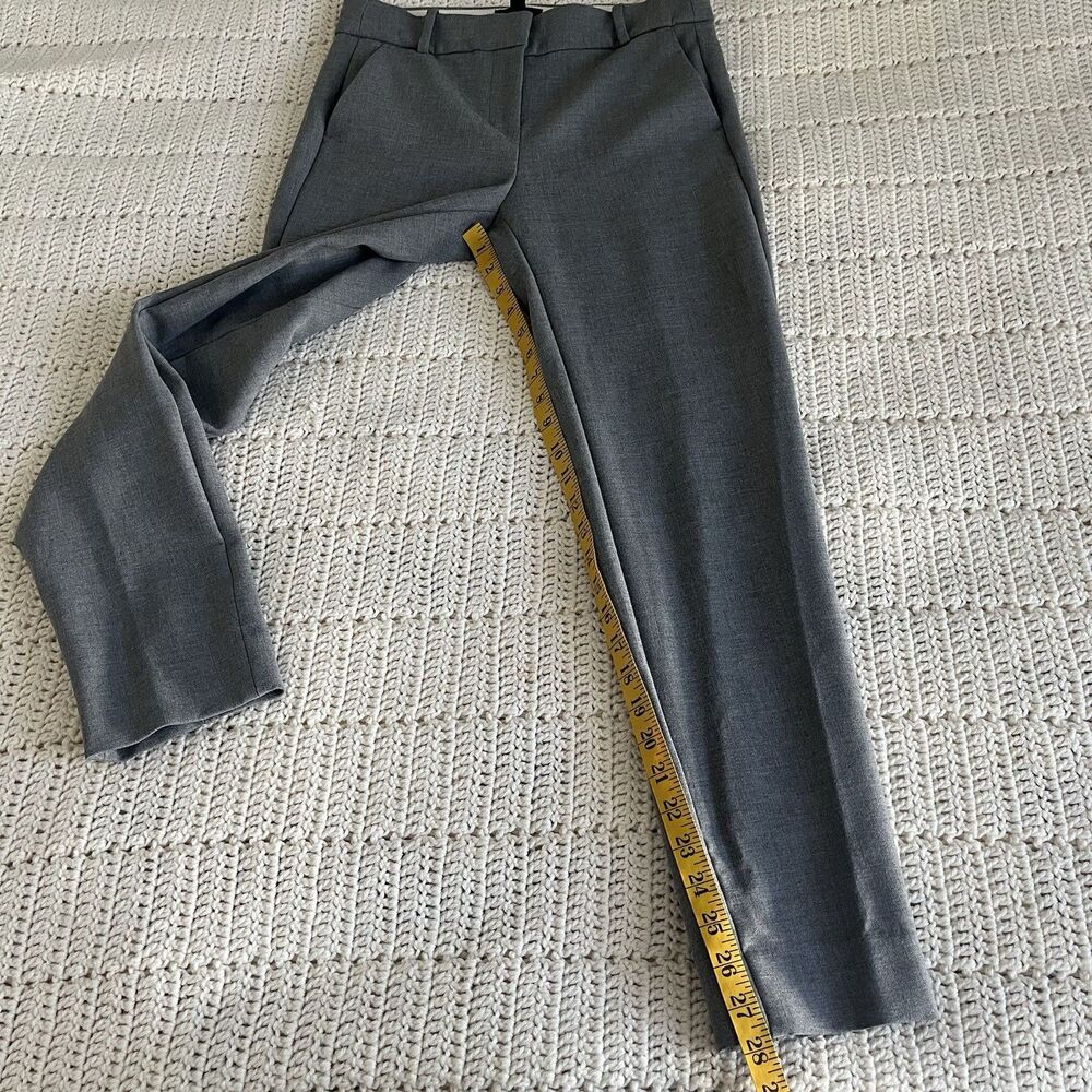 J. Crew Cameron Women's Trouser Dress Pants Four-Season Stretch in Gray Size 4T - Picture 4 of 8